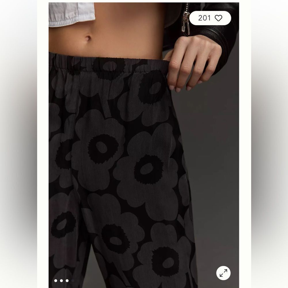 Anthropologie Marimekko Moreski Unikko Cupro Trousers